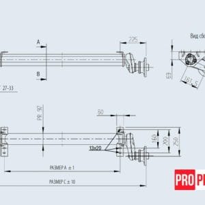 3451932829_os-torsionnaya-al-ko Вісь торсіонна AL-KO без гальма 1300 кг маточина 112х5 1500 мм