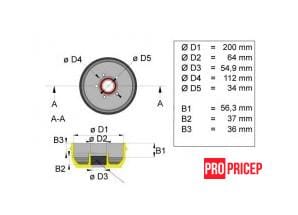 3371091475_tormoznoj-baraban-al-ko Гальмівний барабан AL-KO на вісь 1000, 1300 кг