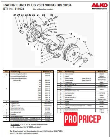 3375125229_komplekt-tormoznyh-kolodok Комплект гальмівних колодок AL-KO на вісь 1800 кг (великий)
