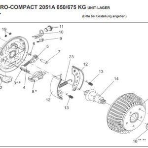 3375358094_komplekt-galmivnih-kolodok Комплект гальмівних колодок AL-KO з автоматичним регулюванням на вісь 1000 1300, 1500 кг