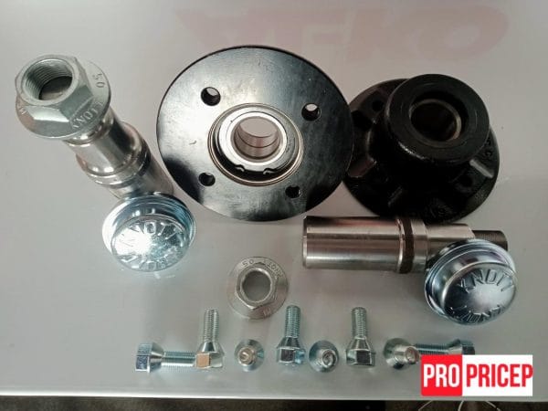 3376818201_stupitsa-fnk22-98h4 Маточина в зборі FNK22 98х4 під підшипник 34 / 64х37 650кг М12х1,5 Knott Autoflex