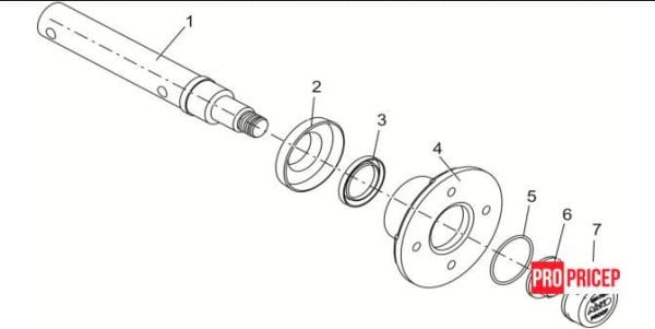 3380396729_stupitsa-v-sbore Маточина в зборі 98х4 з підшипником 30 / 60х34 М12х1,25 375 кг Knott Autoflex
