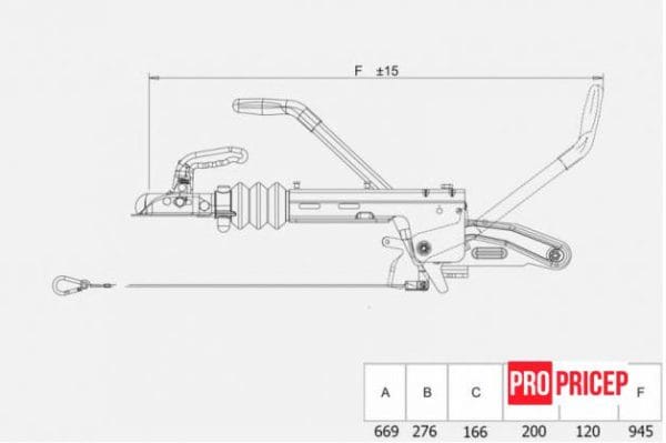 3380706903_tormoz-nakata-knott Гальмо накату KNOTT KF K27AN3, 2700 кг, V- подібний