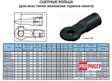 3380754789_tormoz-nakata-knott Гальмо накату KNOTT KFG 35, 3500 кг, петля DIN 40/60 мм, чавун (під замовлення)