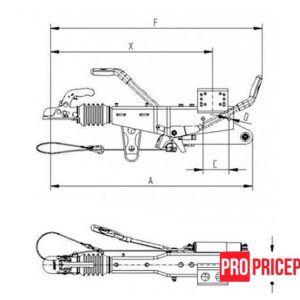 3380824999_tormoz-nakata-knott Гальмо накату KNOTT KRV 35 GF K35CN3, 3500 кг, пряме дишло 120 мм