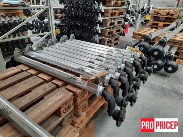 3431483981_os-torsionnaya-al-ko Вісь торсіонна AL-KO без гальма 750 кг маточина 98х4 1500 мм Plus Optima