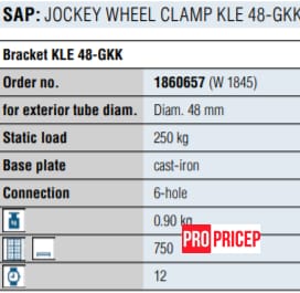 3470619808_homut-opornogo-kolesa Хомут опорного колеса 250кг Winterhoff (чавун), поворотна ручка