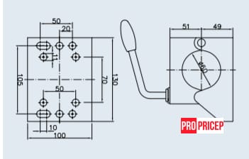 3470908589_homut-dlya-opornogo Хомут KLE 60, сталевий, Ø 60 мм