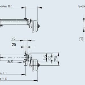 3470912421_os-torsionnaya-al-ko Торсіонна вісь Al-Ko 1500 кг А1300 112х5 мм, із гальмом