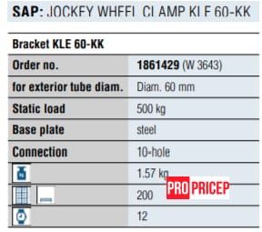 3470970127_homut-dlya-opornogo Хомут для опорного колеса Ø 60 мм Winterhoff сталевий, шарнірна ручка