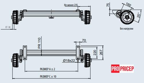 3480867845_os-torsionnaya-al-ko Вісь торсіонна AL-KO гальмівна 1800 кг 1800 мм (112х5)