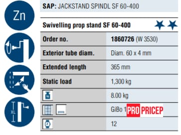 3485689535_opora-domkratnaya-1300 Опора домкратна 1300 кг, 535 мм х 365 мм, з внутрішнім кронштейном