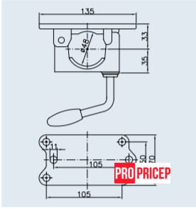 3523541909_homut-dlya-opornogo Хомут для опорного колеса Ø 48 мм Winterhoff 250 кг, чугунний