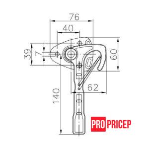 21.32 Засув важільний 10-R