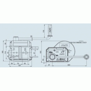 Лебедка AL-KO Optima 901 Plus с фалом 10 м 900 кг