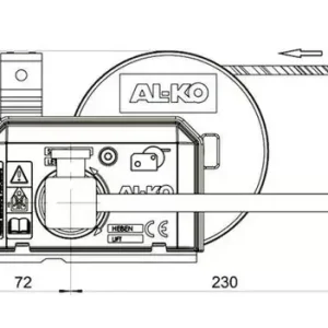 Лебедка AL-KO Optima 501A Plus с тросом 10 м 500 кг