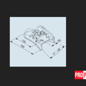 32112321 Замково зчіпний пристрій АК 7 для V подібного дишла 17-26гр. ( із накладкою підсилення в комплекті )