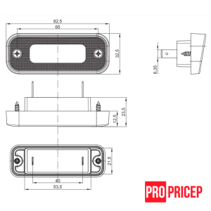 21312 Ліхтар освітлення номерного знаку світлодіодний FRISTOM FT-263 LED