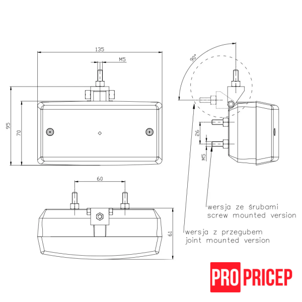 23 Протитуманний ліхтар FRISTOM DOB-050 P ZP