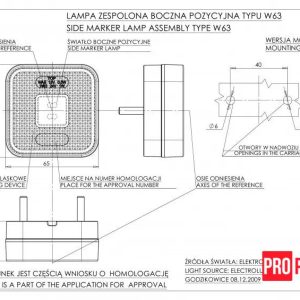 2313 Ліхтар габаритний бічний світлодіодний WAS 302 W63