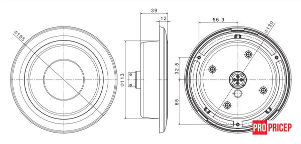 32ка Ліхтар задній комбінований світлодіодний FRISTOM FT-313 LED BLACK