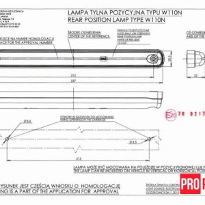 34пеп4 Ліхтар габаритний задній світлодіодний WAS 770 W110N