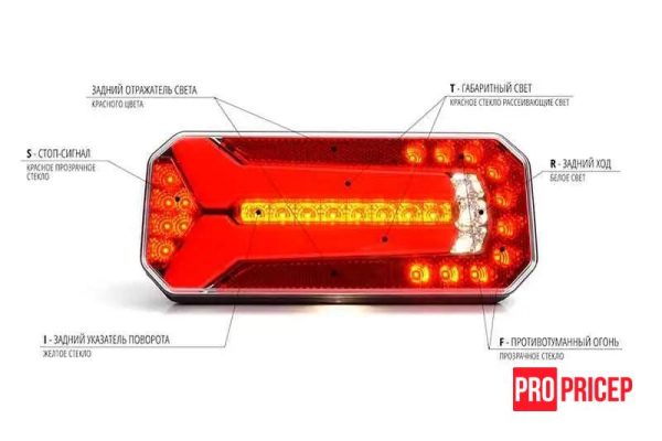 3еаае Ліхтар задній на причіп світлодіодний WAS 1102 W150