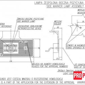 533535533544 Ліхтар габаритний бічний світлодіодний WAS 101z W17D