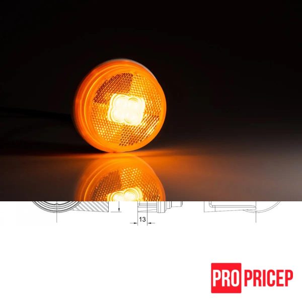 53пен Ліхтар габаритний бічний світлодіодний FRISTOM FT-060 Z+K LED