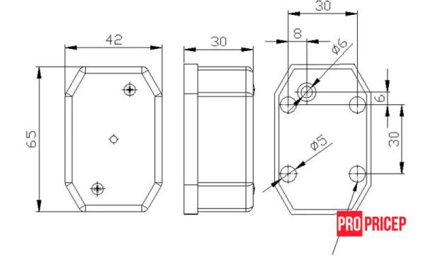 567656 Ліхтар габаритний передній FRISTOM FT-001 B IV