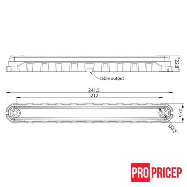 57г Ліхтар габаритний задній світлодіодний FRISTOM FT-092 C LED
