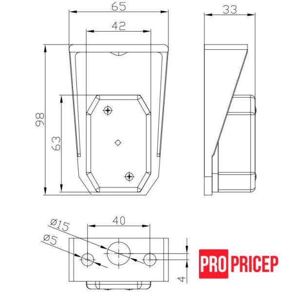 be Ліхтар габаритний передній FRISTOM FT-001 B I
