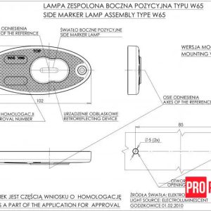 цпук Ліхтар габаритний бічний світлодіодний WAS 308p W65