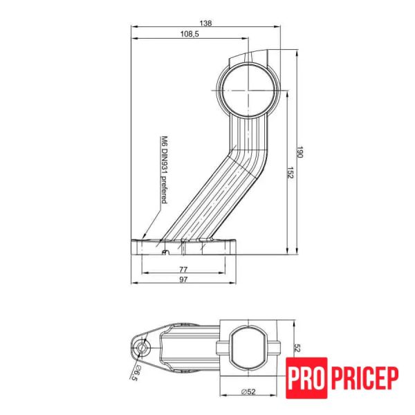 dfdfdf Ліхтар контурний-габаритний світлодіодний FRISTOM FT-140 F L LED