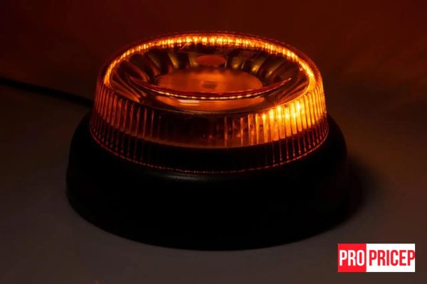 дкек Проблисковий маячок помаранчевий світлодіодний FRISTOM FT-101 3S RO LED обертовий спалах