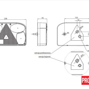 egb Ліхтар причепа задній FRISTOM FT-089 L лівий