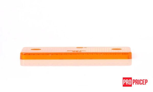 er3fg4 Світловідбивач на причіп помаранчевий WAS 96x42 з отворами