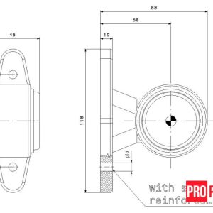 hjgh Ліхтар контурний світлодіодний FRISTOM FT-009 A LED правий