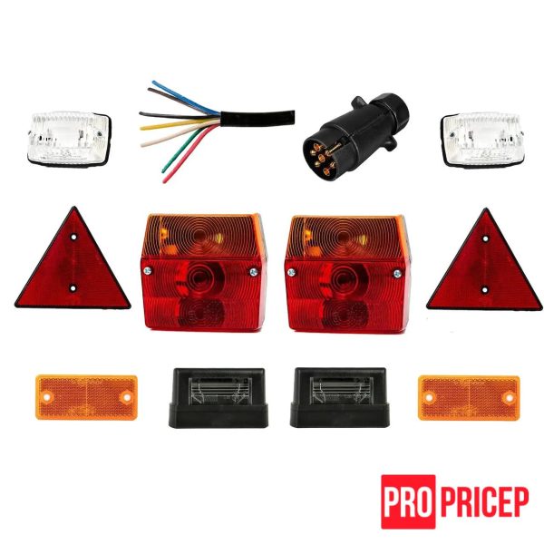 ику4еа Комплект світлотехніки на легковий причіп (Польща) var 2