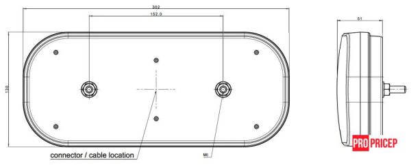 Screenshot Ліхтар задній світлодіодний на вантажівку FRISTOM FT-600 P T LED DI правий