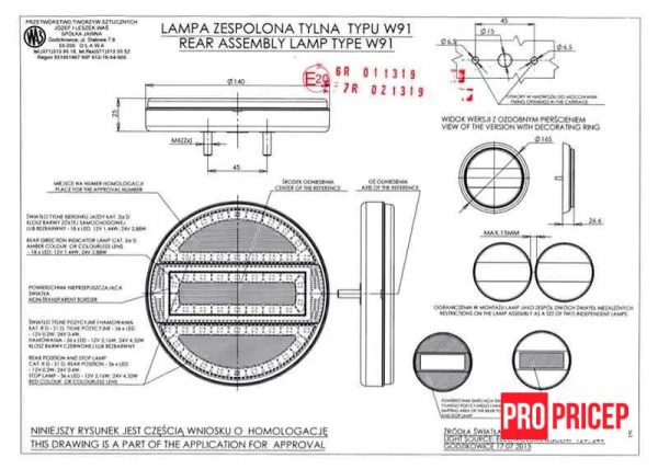імвввів Ліхтар задній світлодіодний універсальний WAS 731 W91