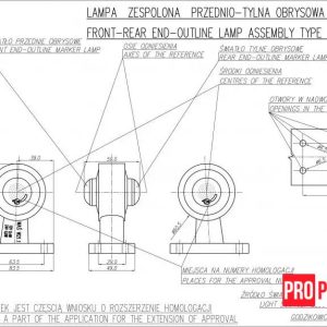 ипукп Ліхтар контурний світлодіодний WAS 134L W21.1 лівий