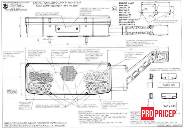 иуц Ліхтар задній світлодіодний на причіп WAS 1062 W138DP правий