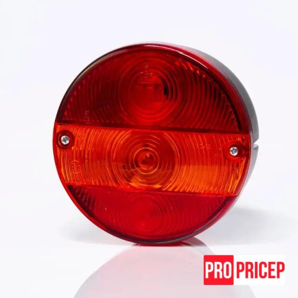 иук4п43п Ліхтар причепа задній круглий FRISTOM MD-016 L з освітленням номерного знака