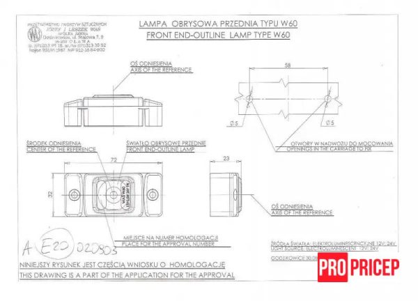 иукр Ліхтар габаритний задній світлодіодний WAS 280 W60