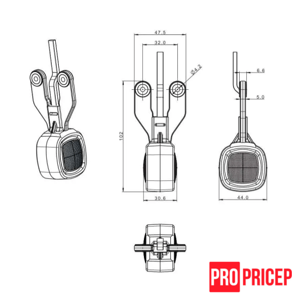 керкер Ліхтар контурний-габаритний світлодіодний FRISTOM FT-141 LED лівий