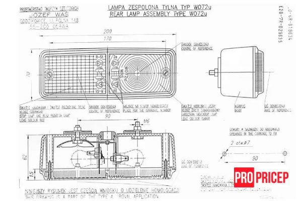 мккккккккику Ліхтар задній універсальний WAS 40 WO72U