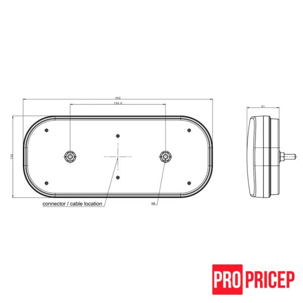Screenshot Ліхтар задній світлодіодний FRISTOM FT-600 L LED DI правий