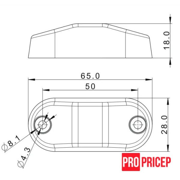 п35п Ліхтар габаритний задній світлодіодний FRISTOM FT-062 C LED