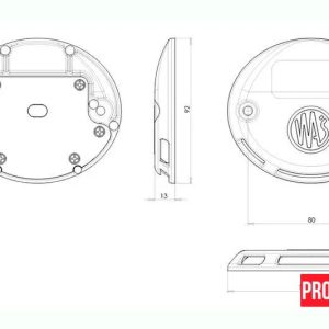 п4 Сигнальний ліхтар до гідробортів світлодіодний WAS 1126 W151